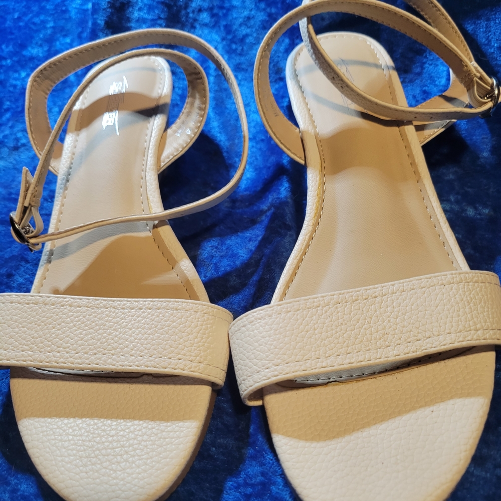 Cream Wedge Shoes with Elegant Design